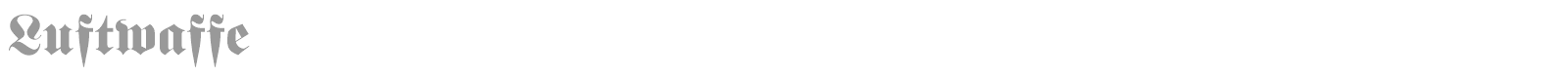 Luftwaffe font preview